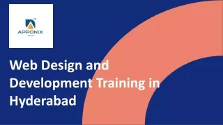 Web Design and Development Training in Hyderabad