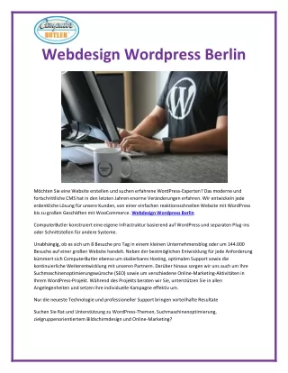 webdesign wordpress berlin