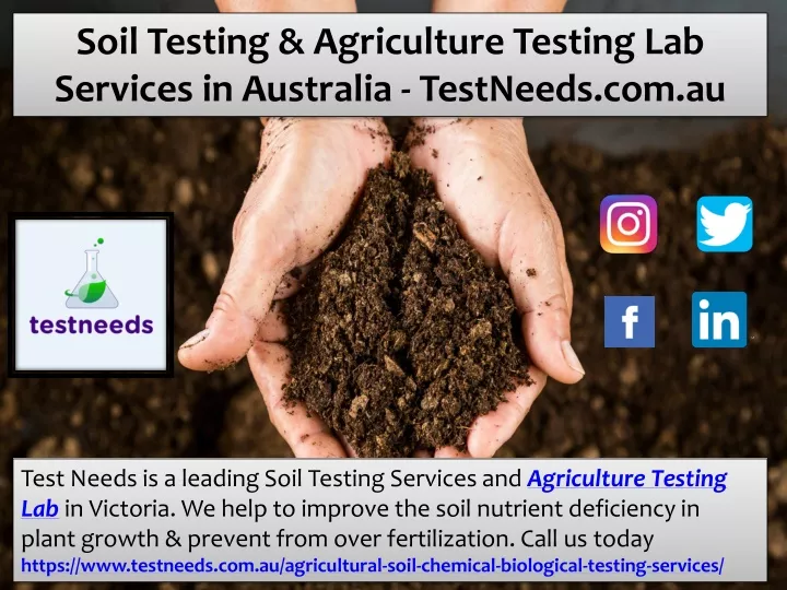soil testing agriculture testing lab services