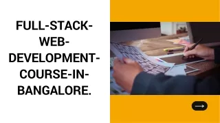 full stack web development course in bangalore