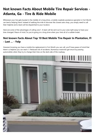 From Around the Web: 20 Awesome Photos of Atlanta Mobile Tire Shop – Mr.Quickpic