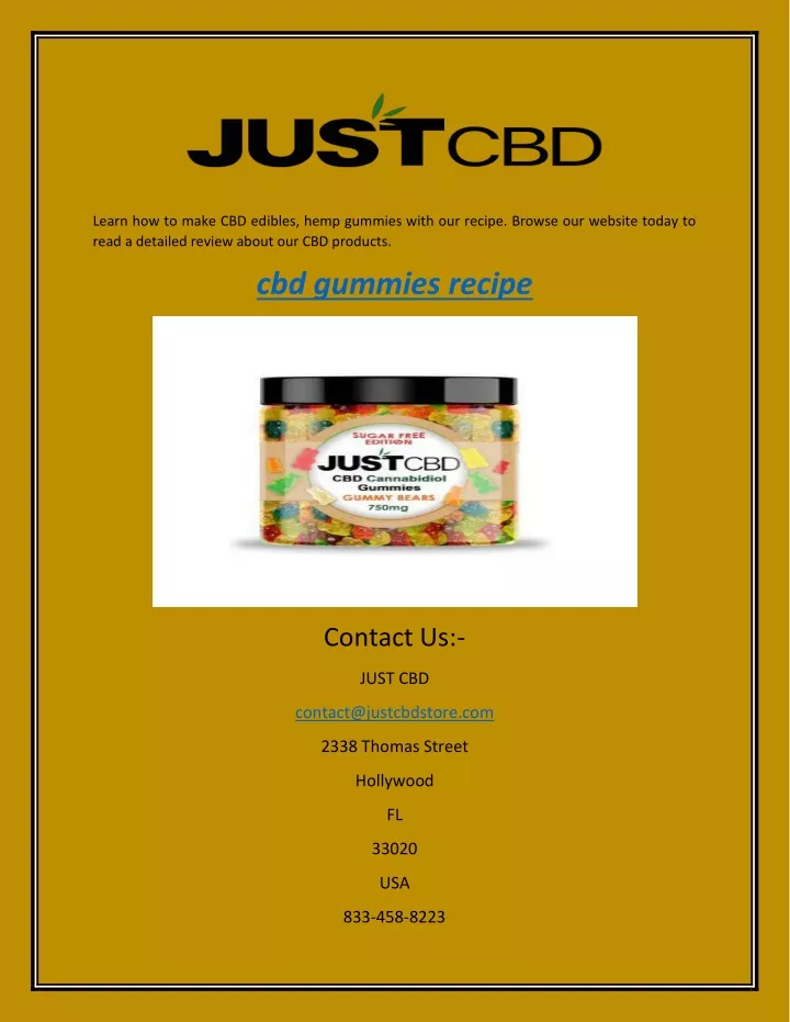 learn how to make cbd edibles hemp gummies with