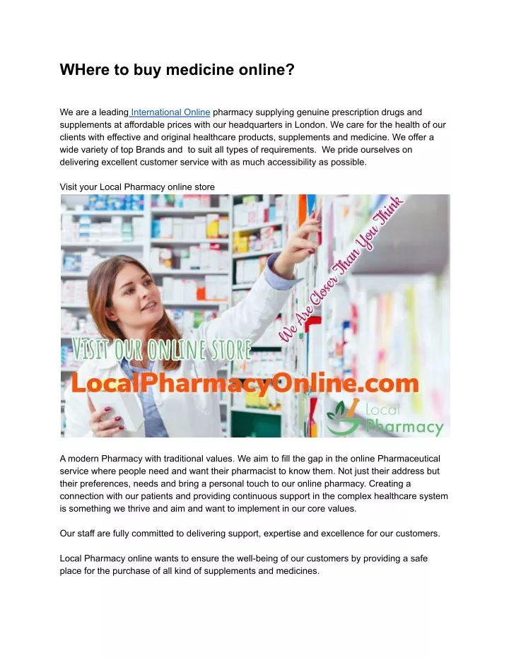 where to buy medicine online