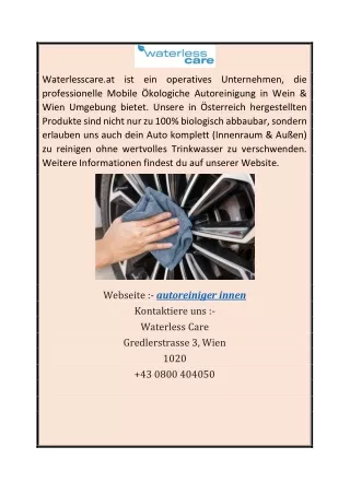 autoreiniger innen