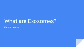 What are Exosomes?- Kimera Labs