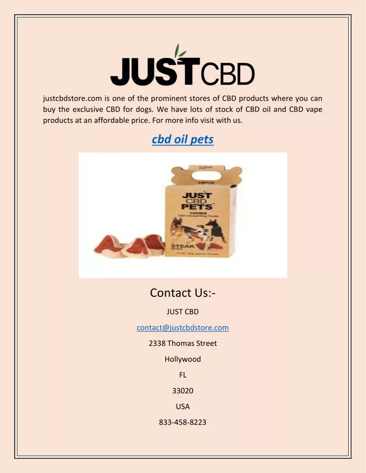 justcbdstore com is one of the prominent stores