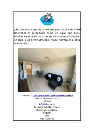 Alquiler de casas en Chile | Uhomie.cl