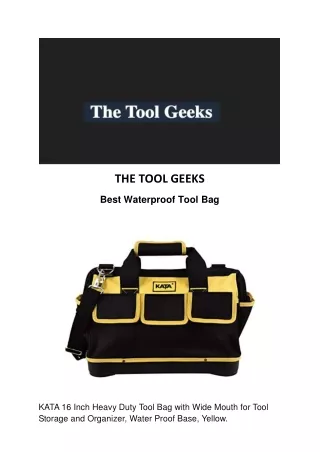 THE TOOL GEEKS