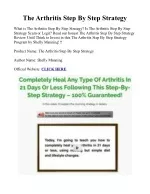 The Arthritis Step By Step Strategy PDF EBook Download - slide 1