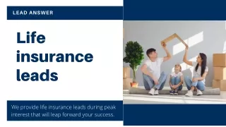 Life insurance leads