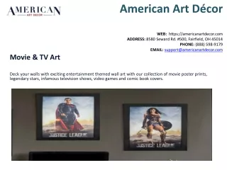 American Art Decor - Collections Movie TV Art