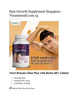 hair growth supplement singapore vitaminmall