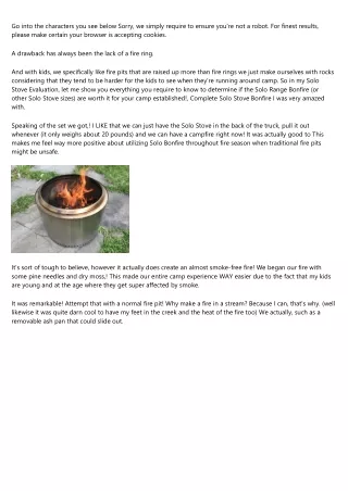 Solo Stove (A Review) - Master Woodsman