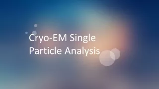 cryo em single particle analysis