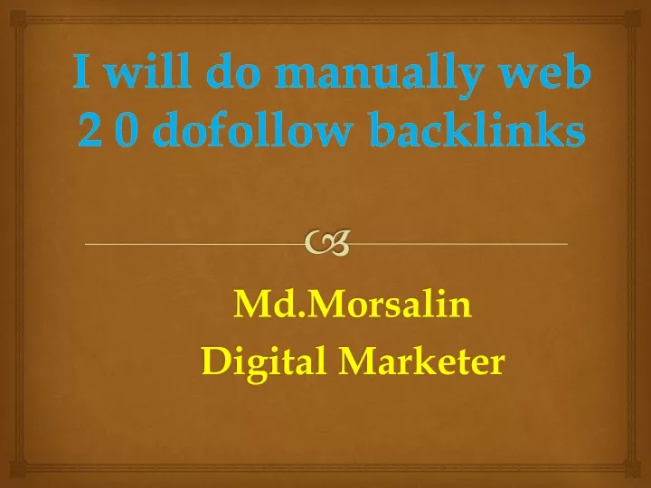 i will do manually web 2 0 dofollow backlinks