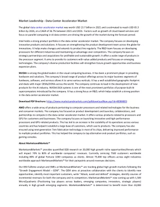 market leadership data center accelerator market