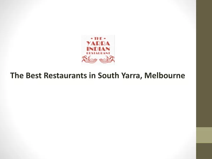 the best restaurants in south yarra melbourne