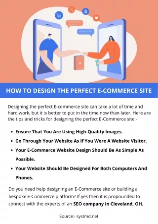 HOW TO DESIGN THE PERFECT E-COMMERCE SITE