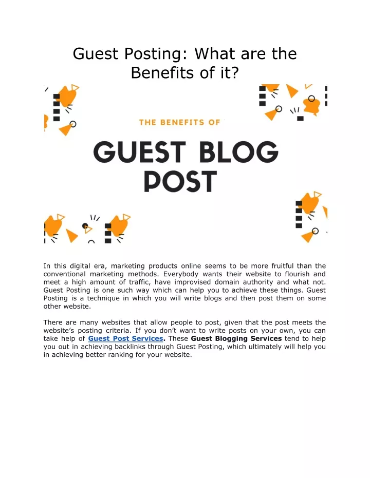 guest posting what are the benefits of it