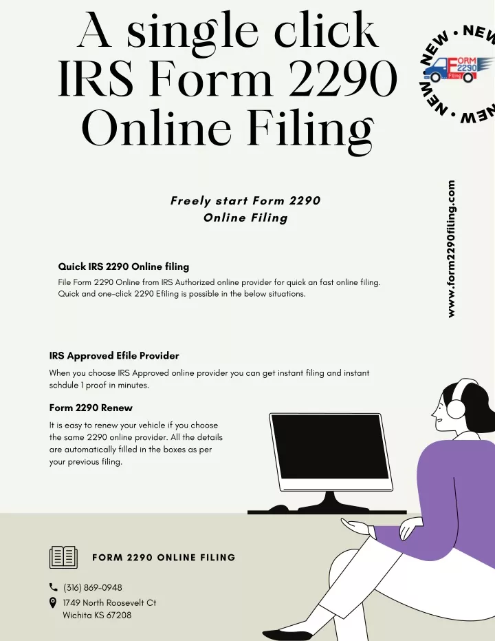 a single click irs form 2290 online filing