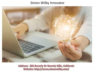 Best Simon Wilby Innovator In USA