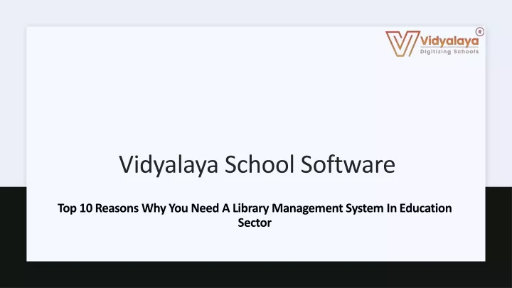 vidyalaya school software