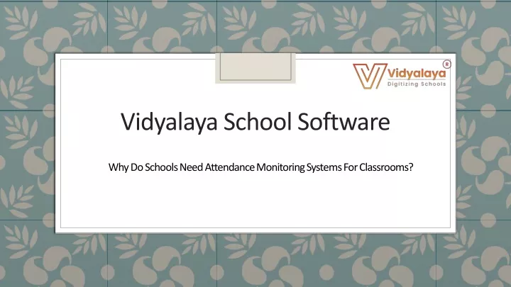 vidyalaya school software