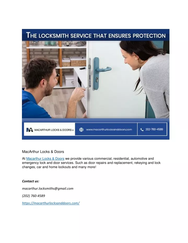 macarthur locks doors