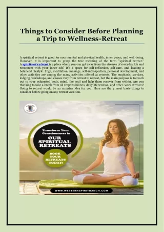 Things to Consider Before Planning a Trip to Wellness