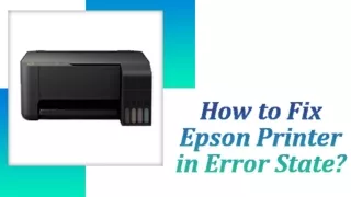 Epson  error state