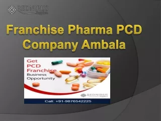 Pcd Pharma Franchise in Ambala
