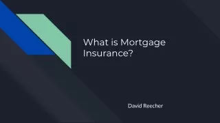 what is mortgage insurance