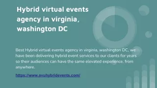 Hybrid & Virtual Events