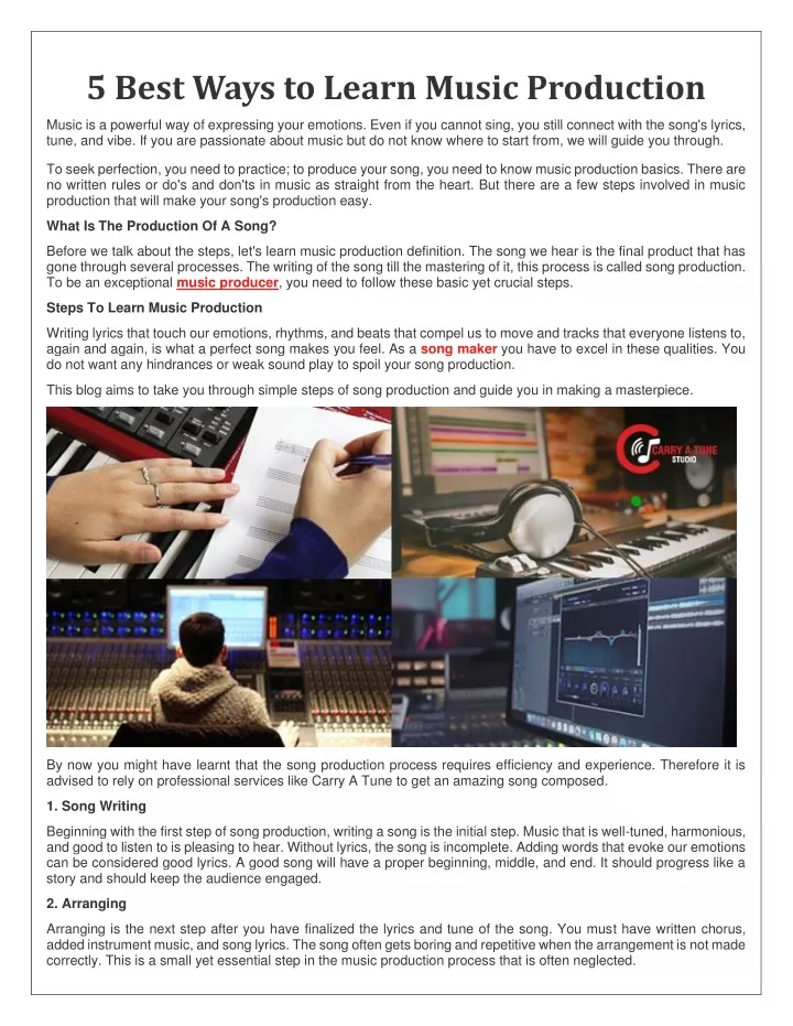 5 best ways to learn music production