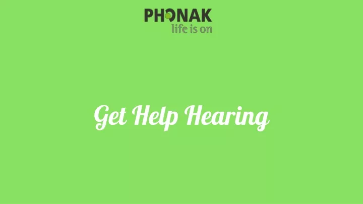 get help hearing