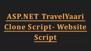 asp net travelyaari clone script website script