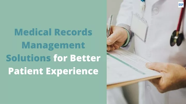 medical records management solutions for better