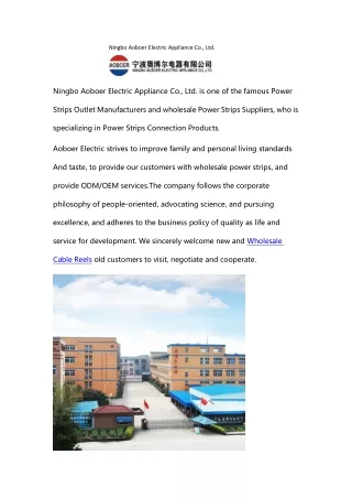 Ningbo Aoboer Electric Appliance Co., Ltd.