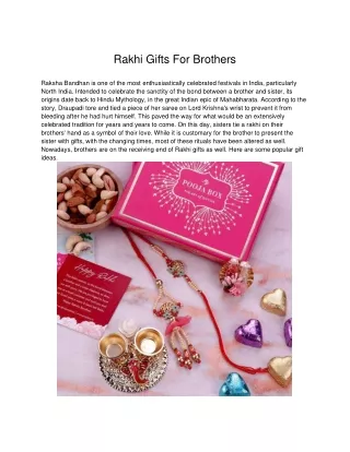 online rakhi gift hampers for brothers