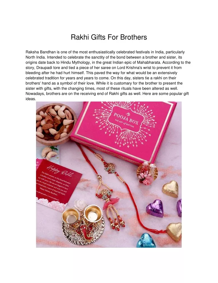 rakhi gifts for brothers