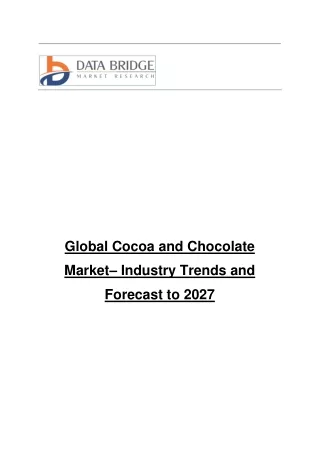 Cocoa and Chocolate Market-converted