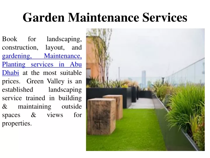 garden maintenance services