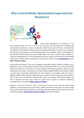 Important Of SMO In business