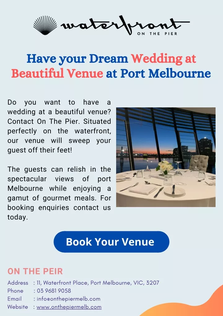 have your dream wedding at beautiful venue