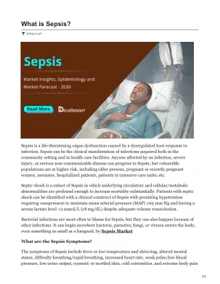 what is sepsis