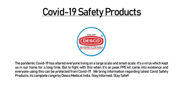 covid 19 safety products