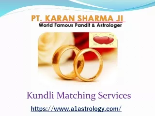 Kundli Matching Services - ( 91–9915014230) - Pt. Karan Sharma