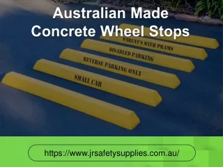 Australian Made Concrete Wheel Stops