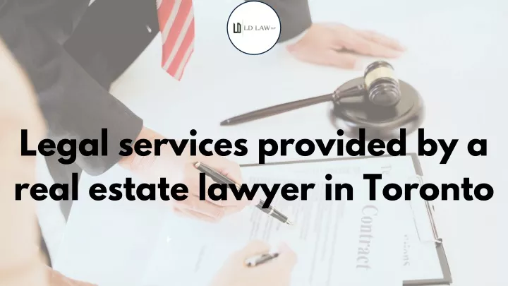 legal services provided by a real estate lawyer