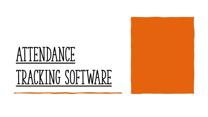 attendance tracking software